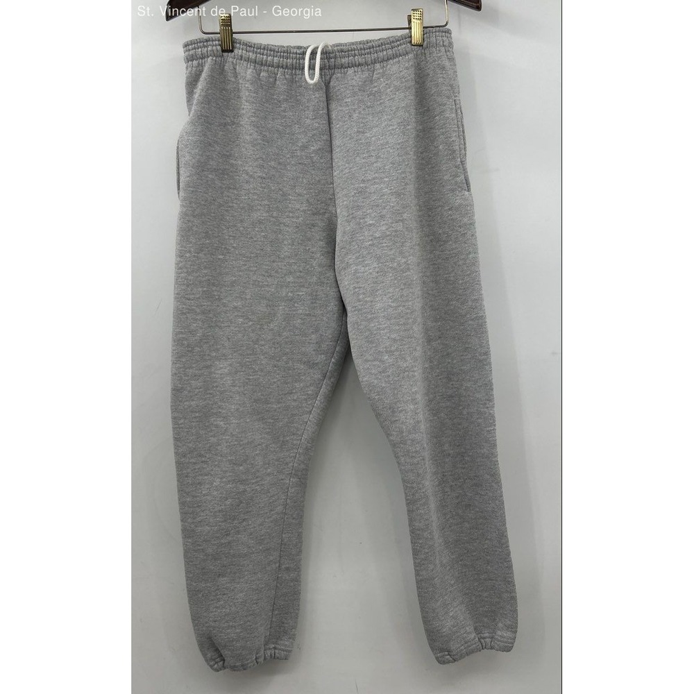 Russell Athletic Athletic Sweatpants Men's Small Gray Drawstring Made In USA